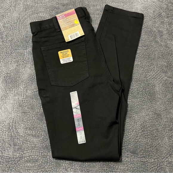 Carhartt Women's Straight Leg Jeans - Black - Picture 6 of 7